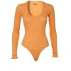 Clearance Teddy V Knit Bodysuit Bodysuits